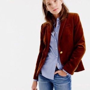 J.Crew Chestnut Brown Corduroy Campbell Blazer